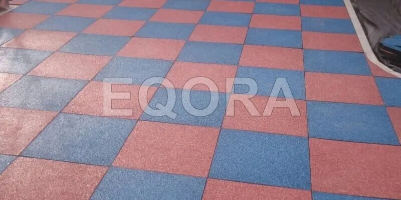 Резиновое покрытие из крошки для автосервисов в Голышмановом